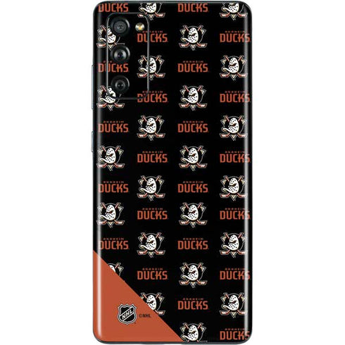 NHL Anaheim Ducks Pattern Galaxy S20 Fan Edition Skin